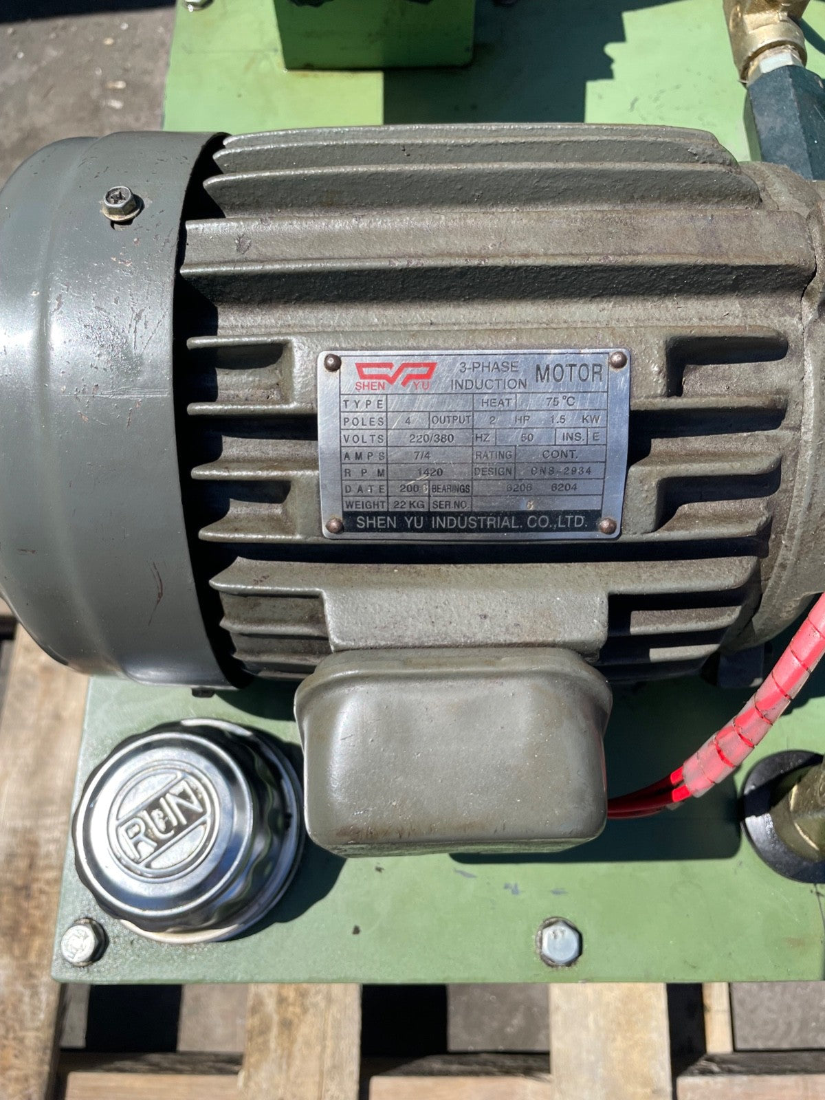 Shen Yu 2HP Hydraulic Power Unit 10 Gallon Tank 10.5 GPM 220/380V 3PH Vane Pump