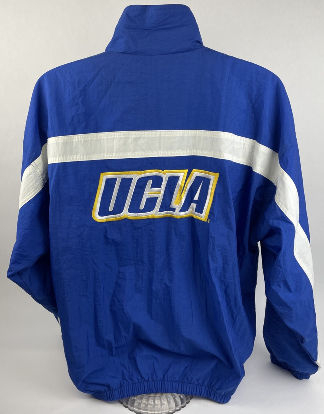 Vintage Reebok UCLA Bruins Nylon Full Zip Windbreaker Jacket Men's Large Blue