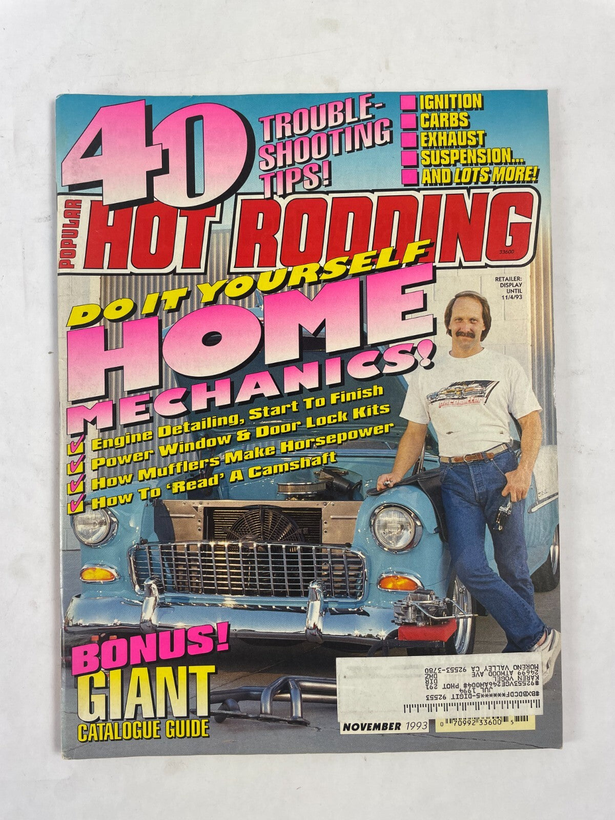 November 1993 Hot Rodding Magazinee Do It Yourself Home Mechanics? Ignition Carb