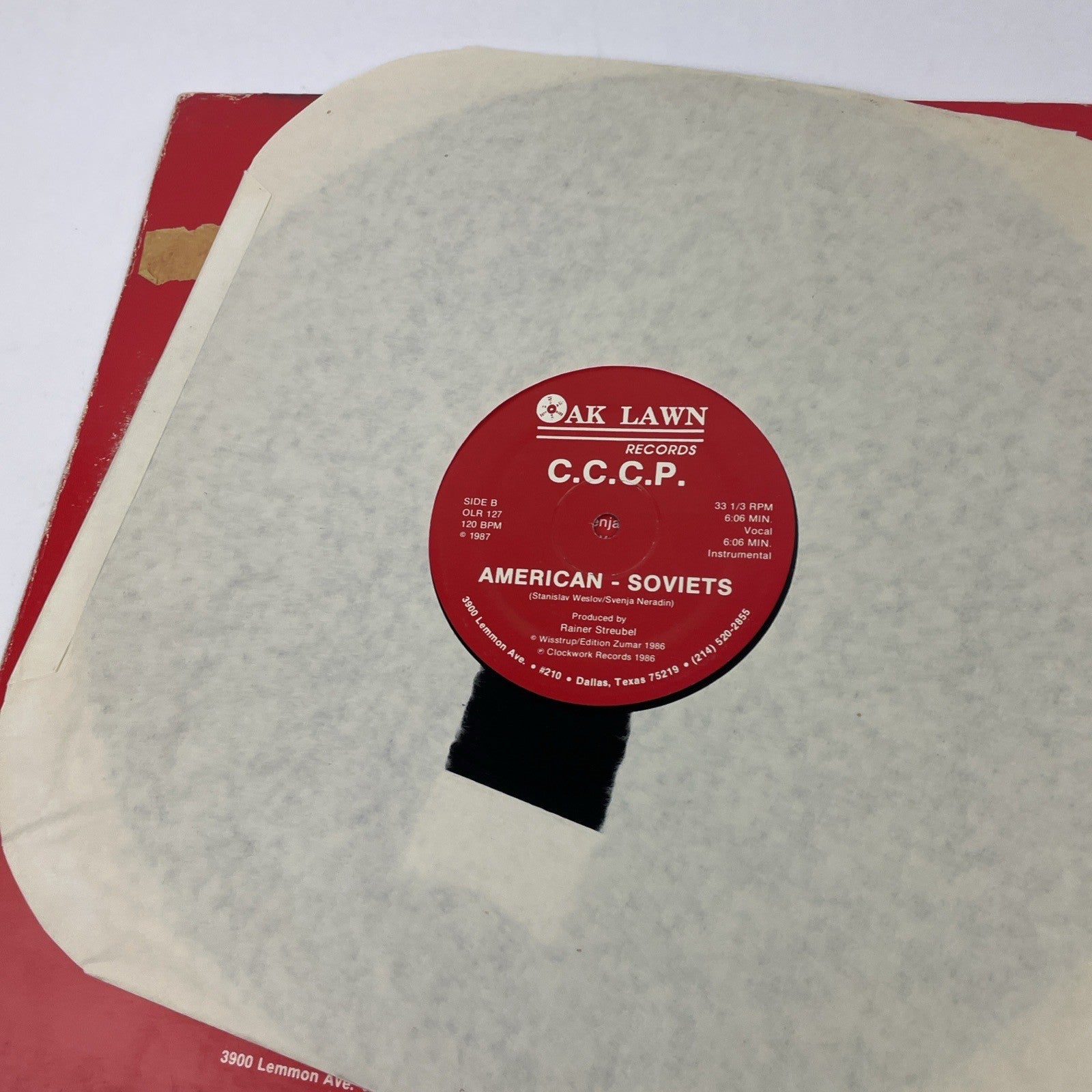 CCCP American - Soviets The Cameron Paul Remix OLR-127 12" Single Record -NM