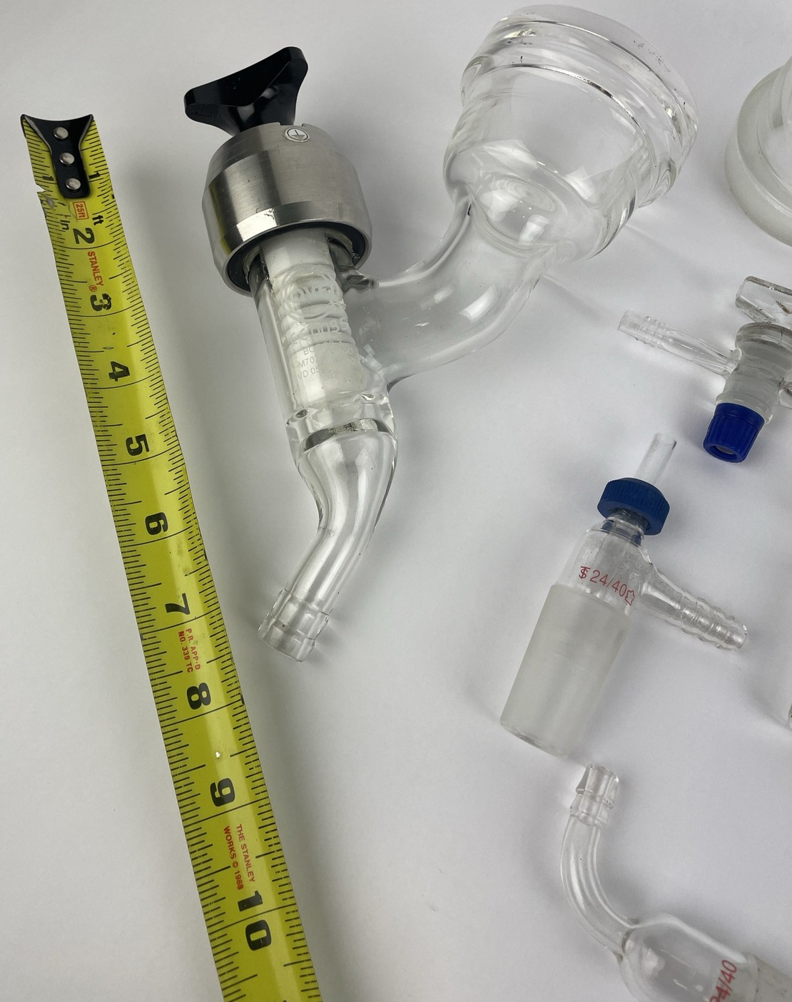 Schott Duran Glass Lab QVF Duran BORO3.3 Glass Funnel Beaker Stop Assorted LOT