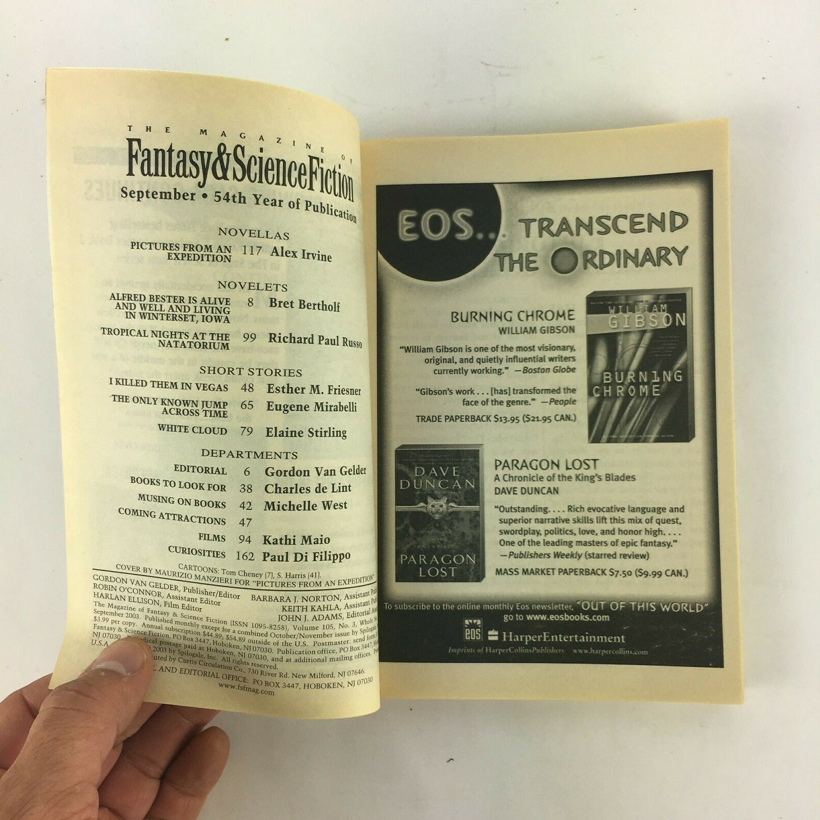 September Fantasy&Science Fiction AlexIrvine Richard PaulRusso Esther M.Friesner