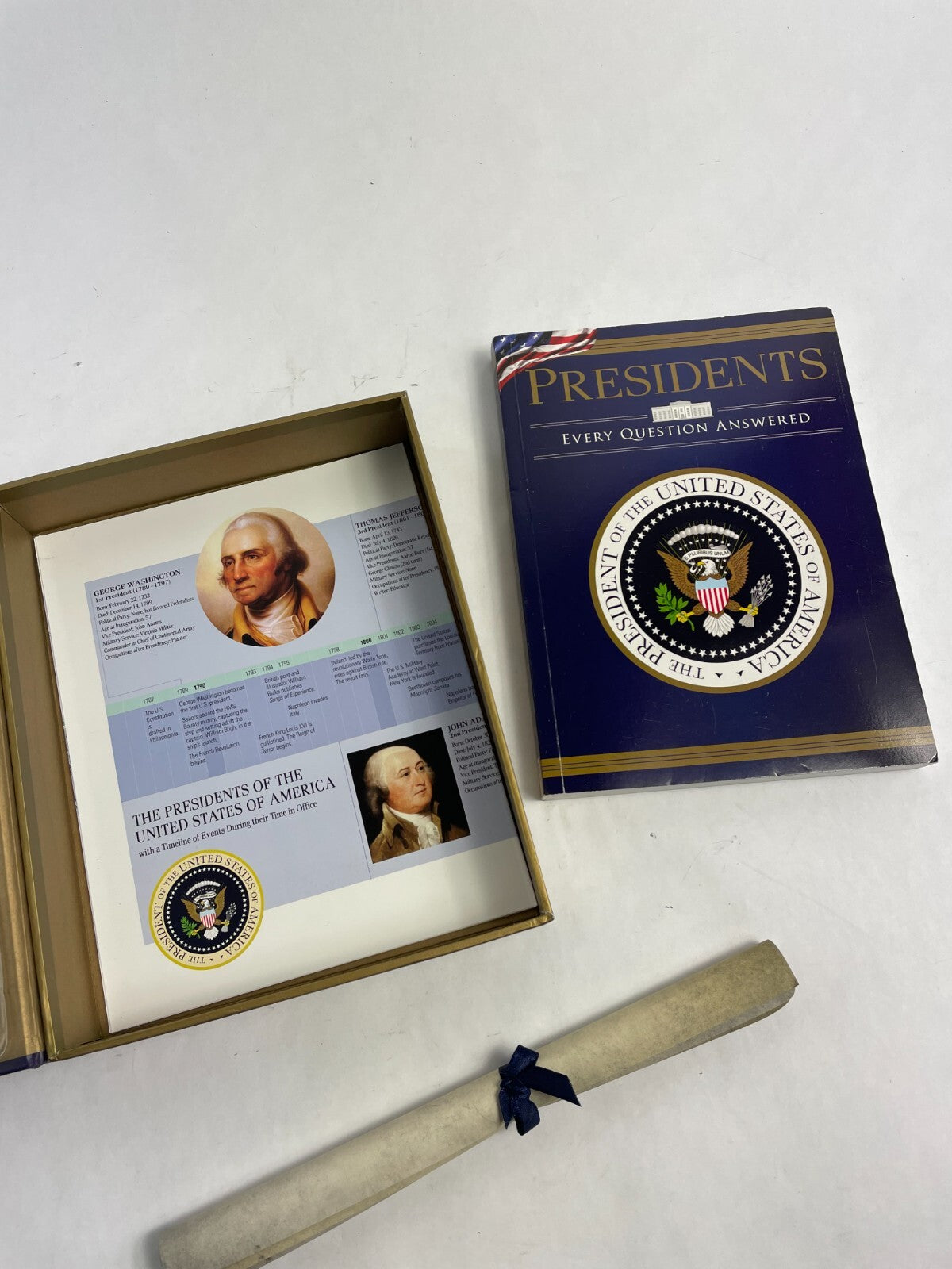 President Every Question Answered by Hinkler Books + DVD + Constitution Replica
