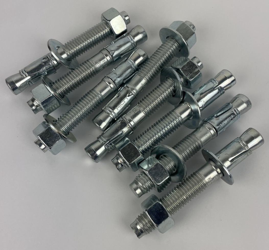 Lot of 8 x OEM Hilti 4-1/2” KB-VT5 5/8" Concrete Anchor Bolt
