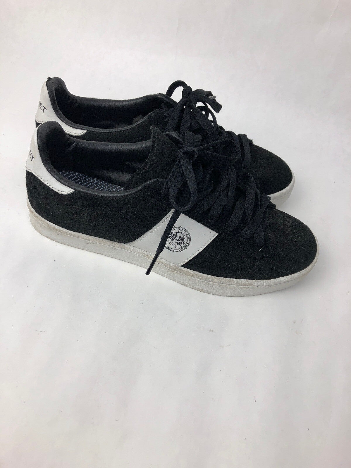 Men’s Gourmet Footwear Sneakers Size 8.5 ROSSIL Black Suede SKATE Shoes FSTSHP