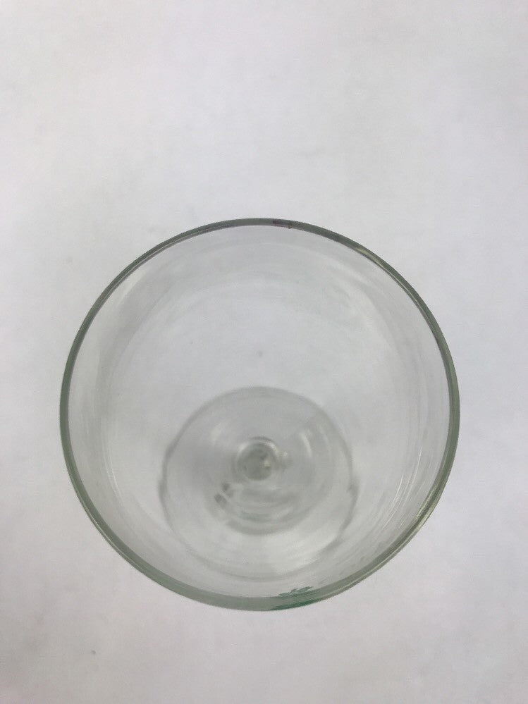 6-inch Irish coffee glass with decorative shamrock stem.