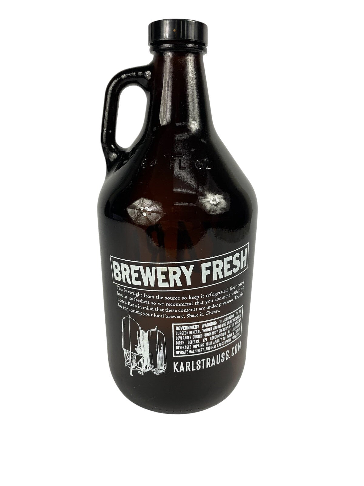 Karl Strauss 64 oz. Growler Jug. Empty Bottle