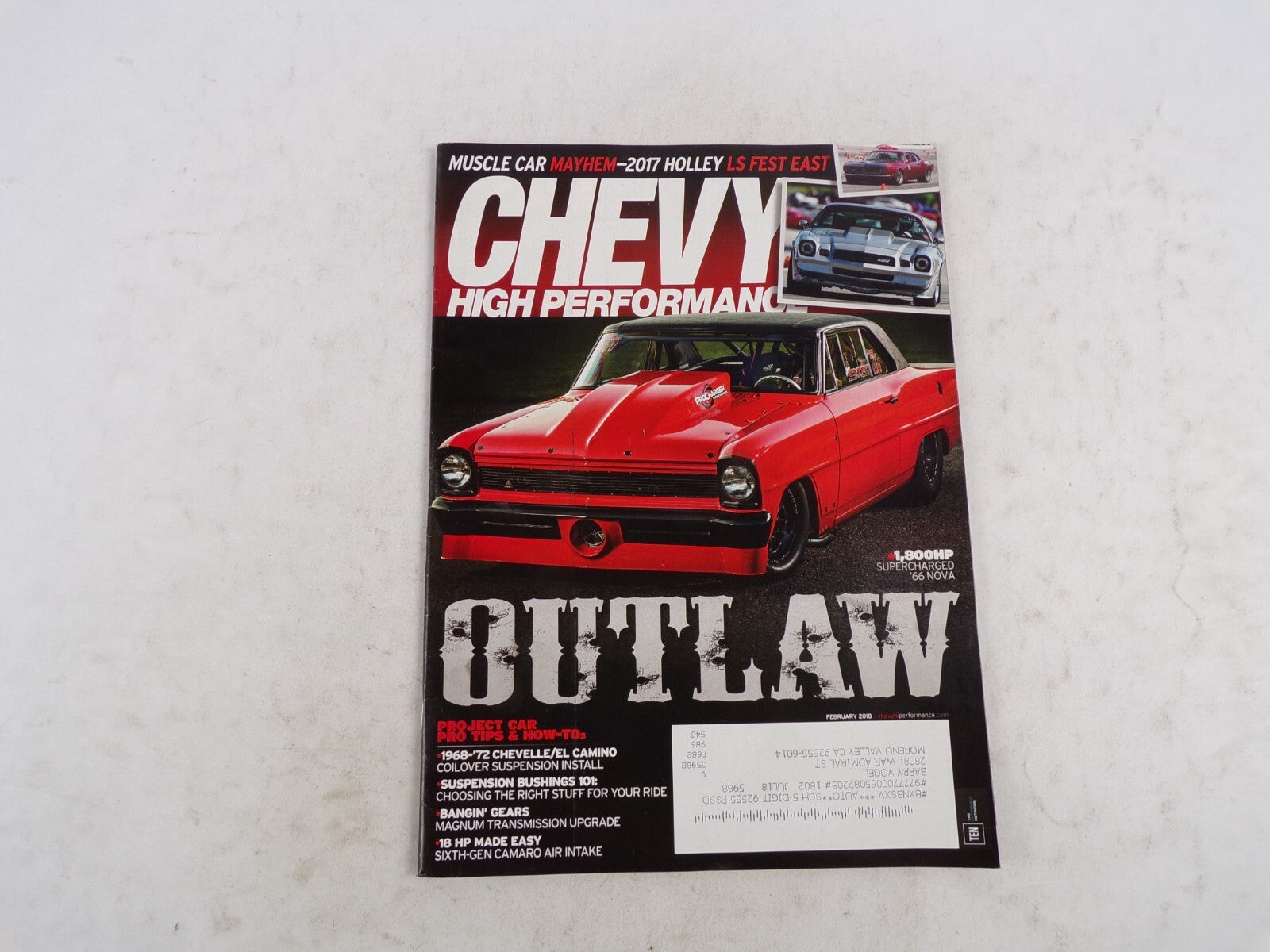 February 2018 Chevy High Performance Outlaw Muscle Car Mayhem-2017 Holley LS Fes
