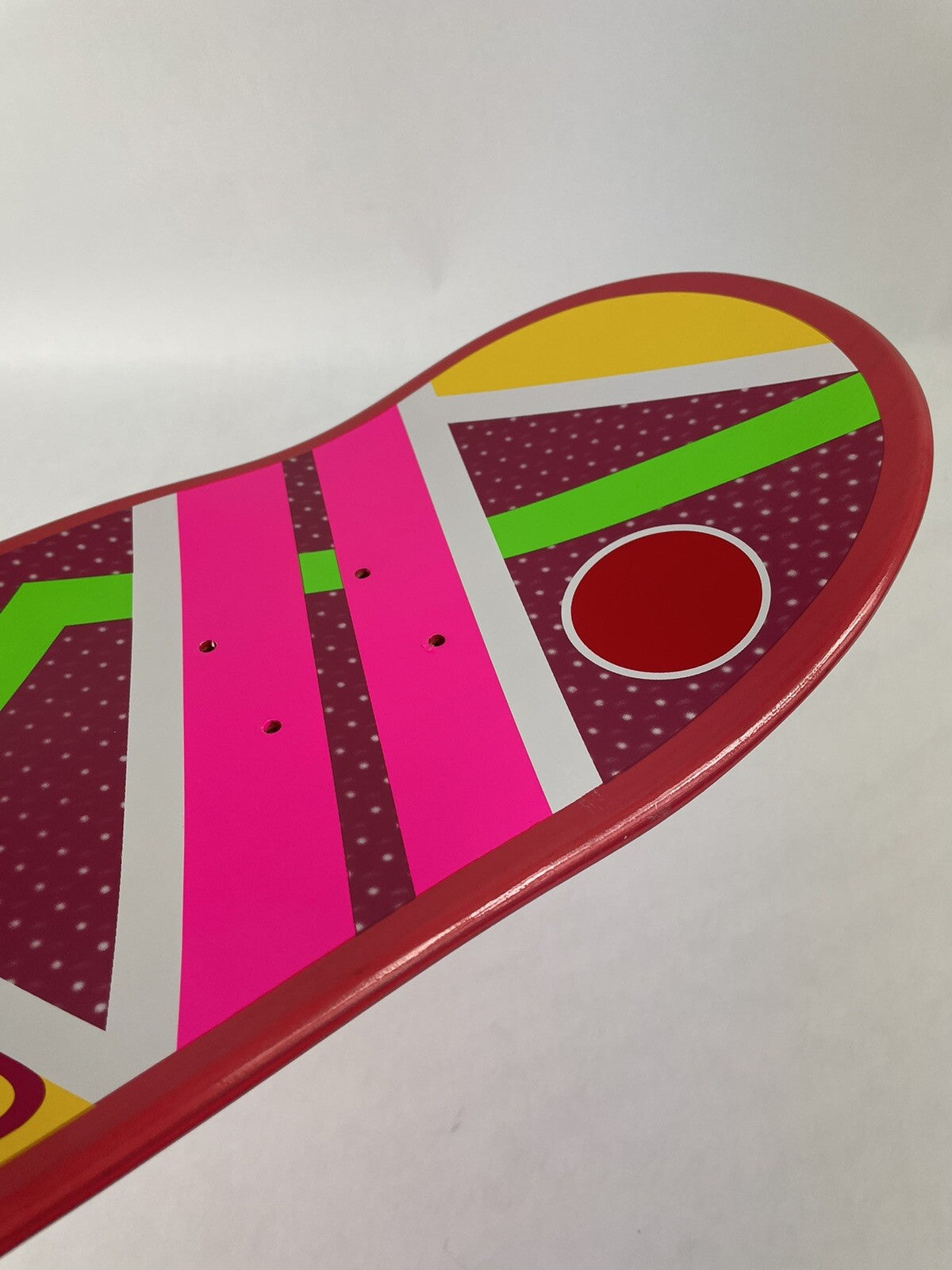 Back to the Future II Marty McFly Hoverboard rideable skateboard deck 8.25 x 32 inches.