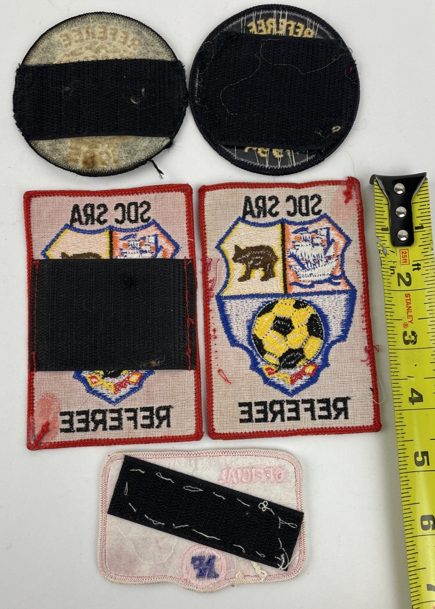 VINTAGE UNITED STATES SOCCER FEDERATION REGIONAL REFEREE YOUTH REG PATCH LOT (5)