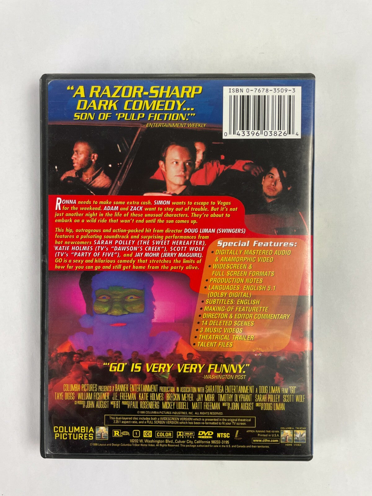 " GO " A Four On The Floor Joy Ride! From the director of Swingers DVD Movies
