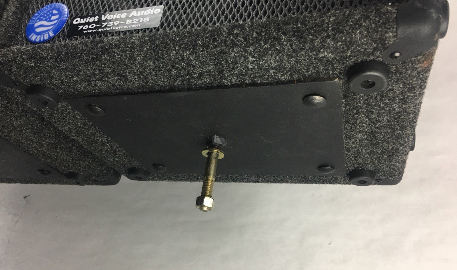 CARVIN MODEL 802 PA CABINET SPEAKER with mount Adapter for PA Column