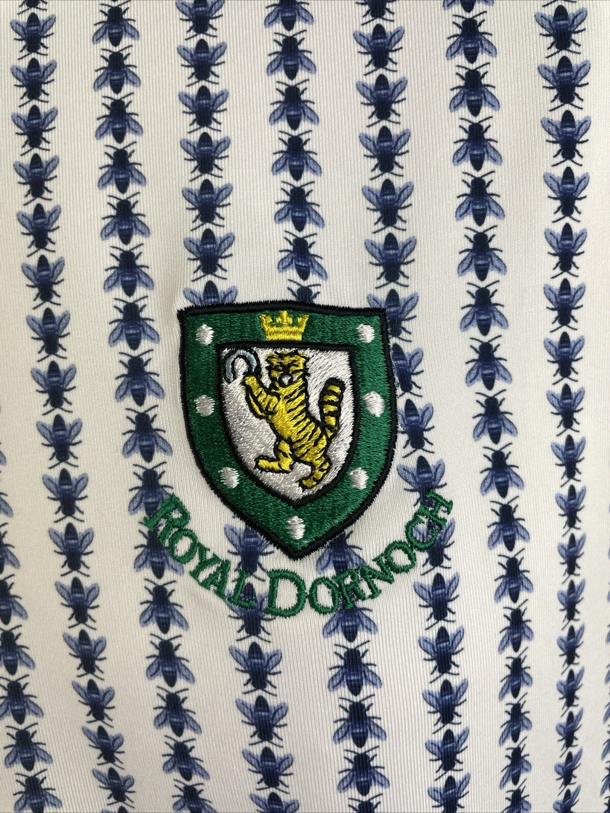 Greyson Men's Large Phoenix & Bees Soft Golf Polo Shirt Royal Dornoch Scotland