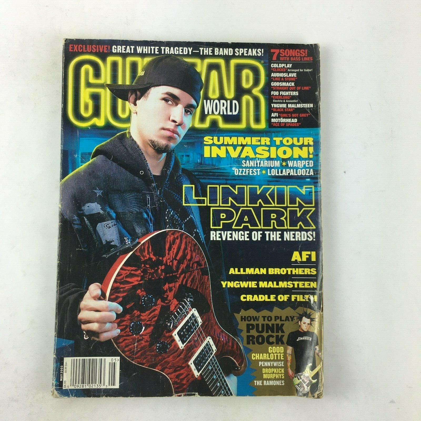 May 2003 Guitar World Magazine Summer Tour Invasion! Sanitarium Linkin Park