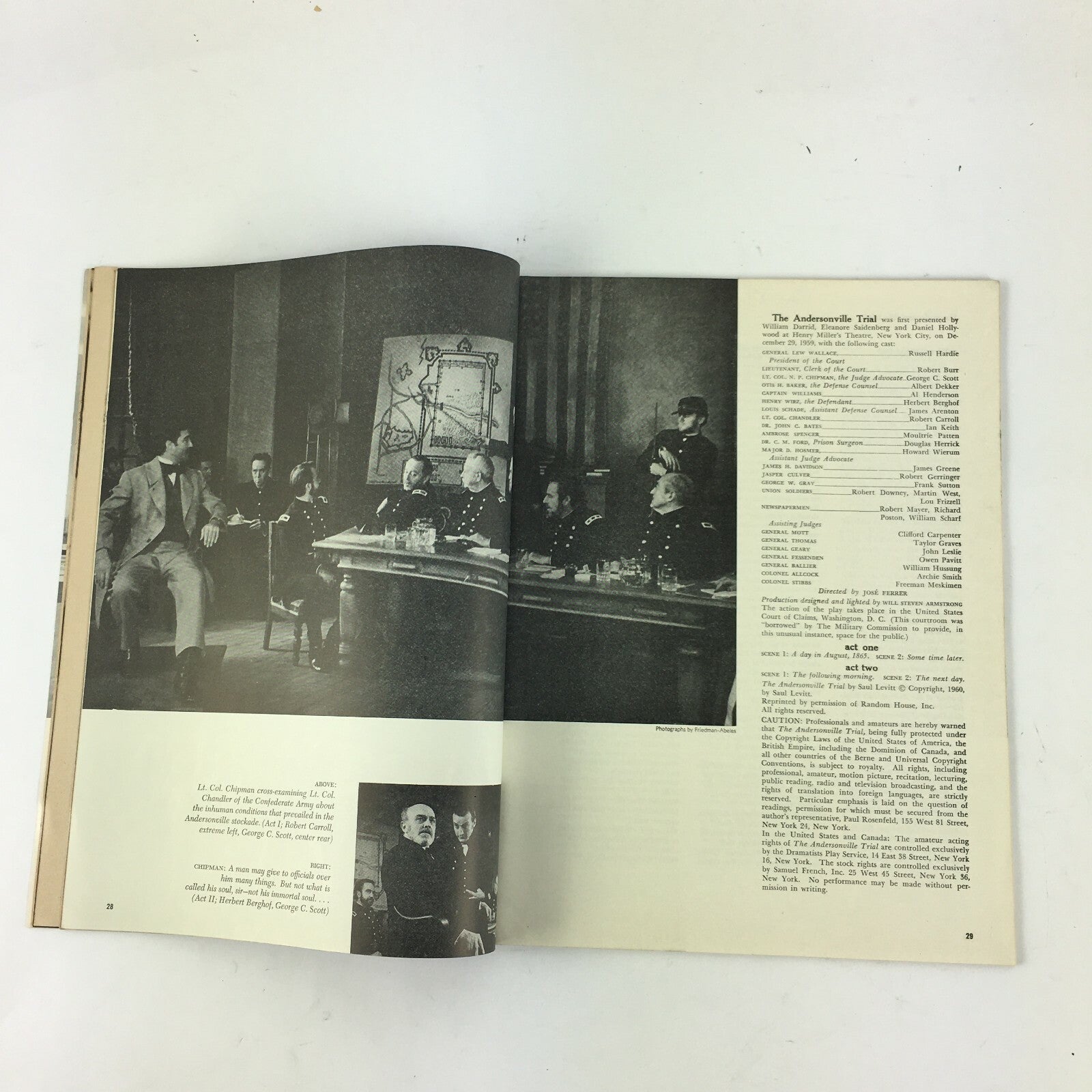 May 1961 Theatre Arts Magazine The States of the Theatre The Andersonville Trial