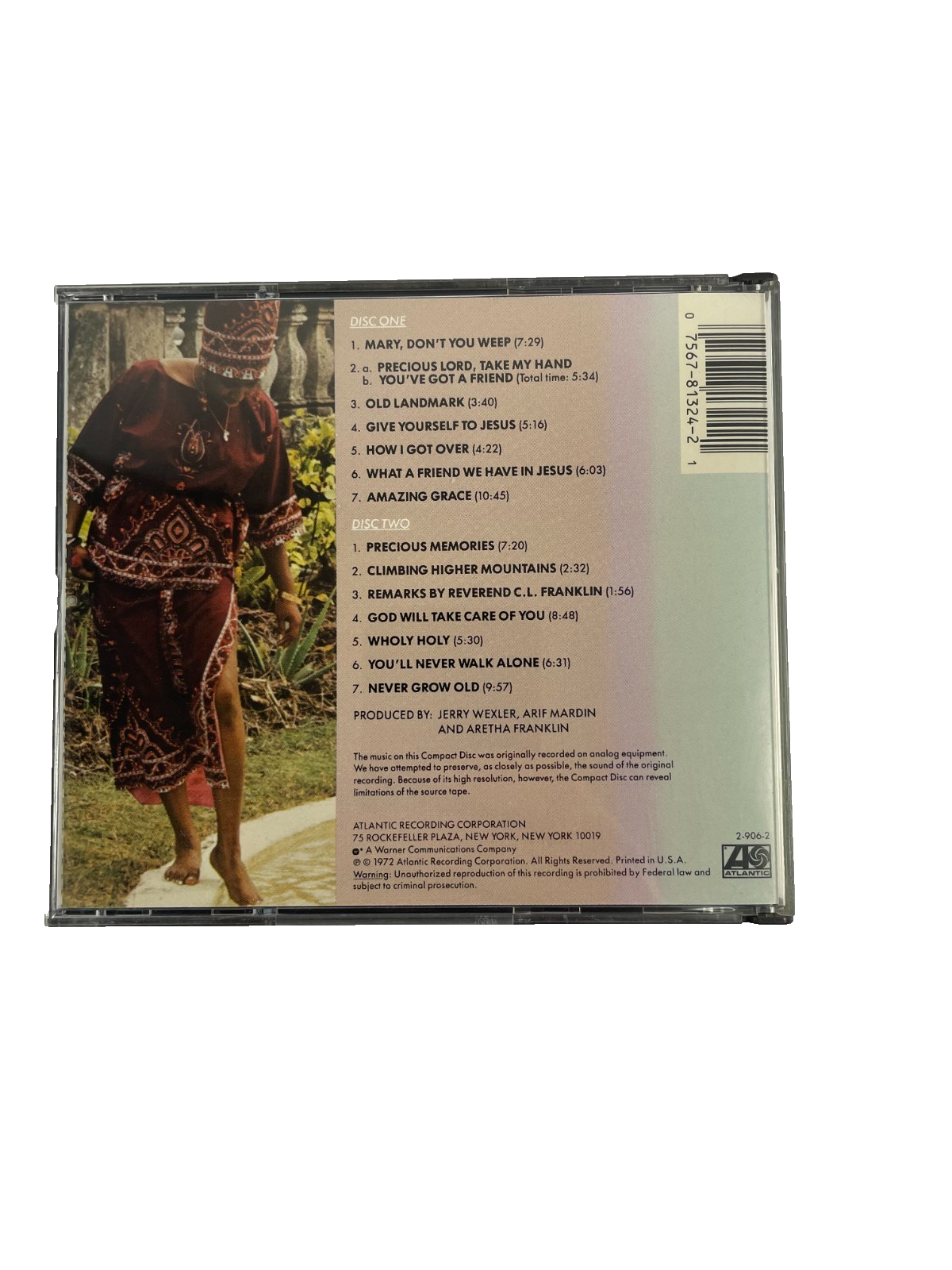 Aretha Franklin – Amazing Grace: The Complete Recordings Opening Remarks CD#14