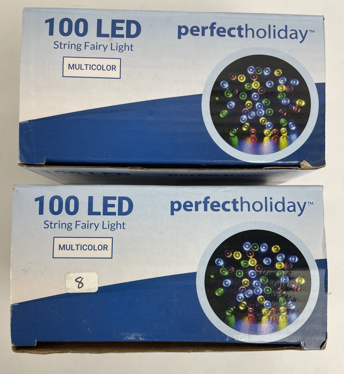 2 x 100 LED Plug In String Lights Outdoor Garden Holiday Party Christmas Fairy