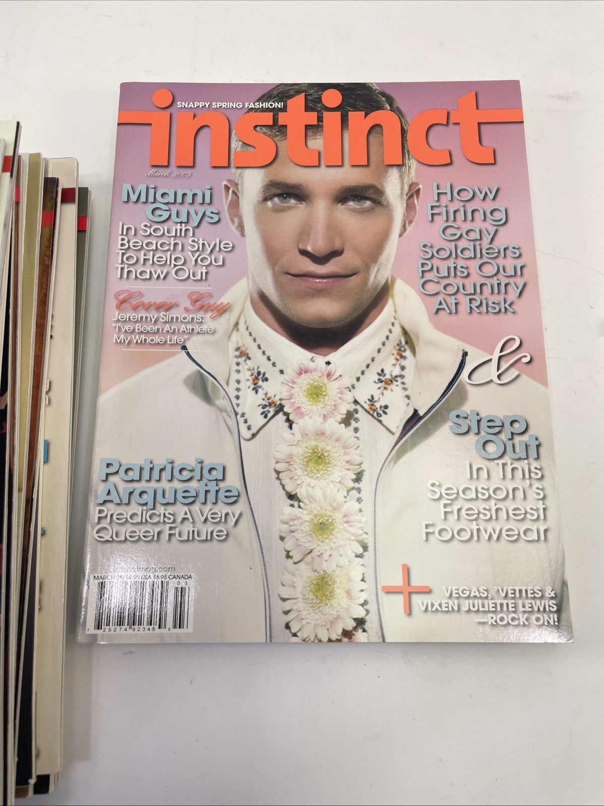 Lot of 20 Instinct magazine 2002 - 2005 Gay Fashion Lifestyle & Entertainment