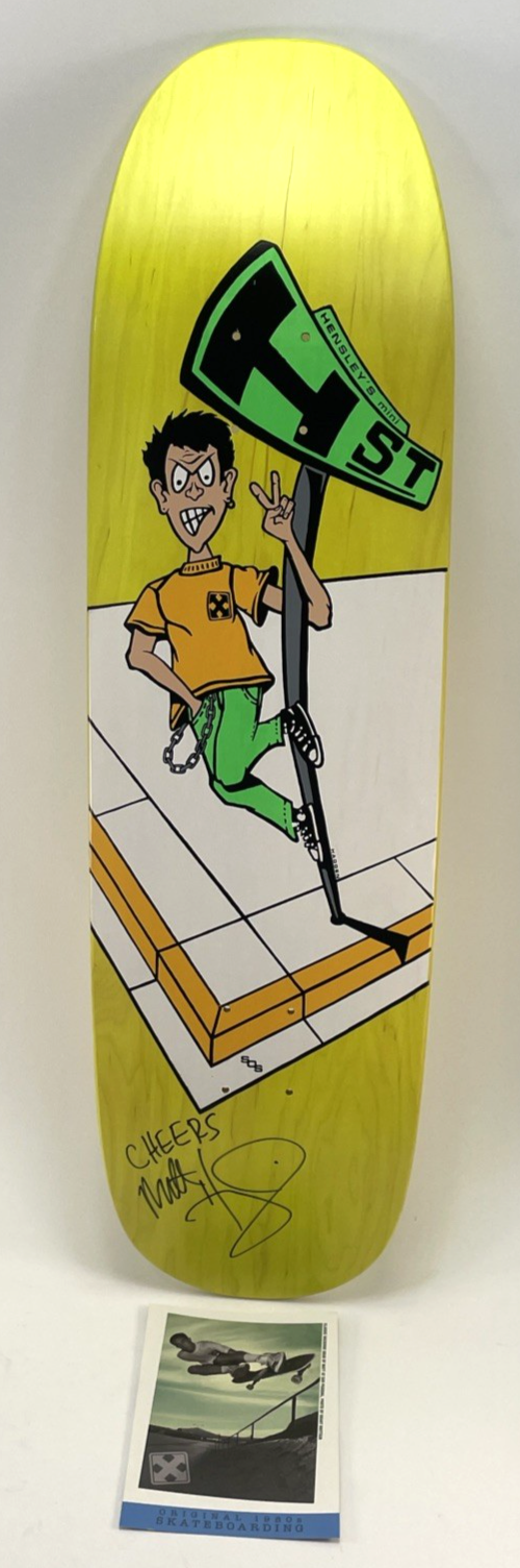 Matt Hensley H-Street Skateboards A Series Vista Pole Street Swinger Signed #30