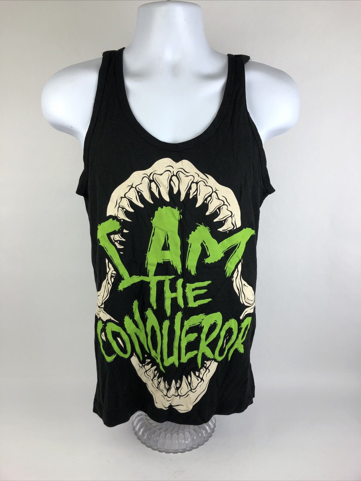 Lot of 2 x Mens Tank Top  Size MEDIUM Great White Shark Jaws Fishing Black Tip