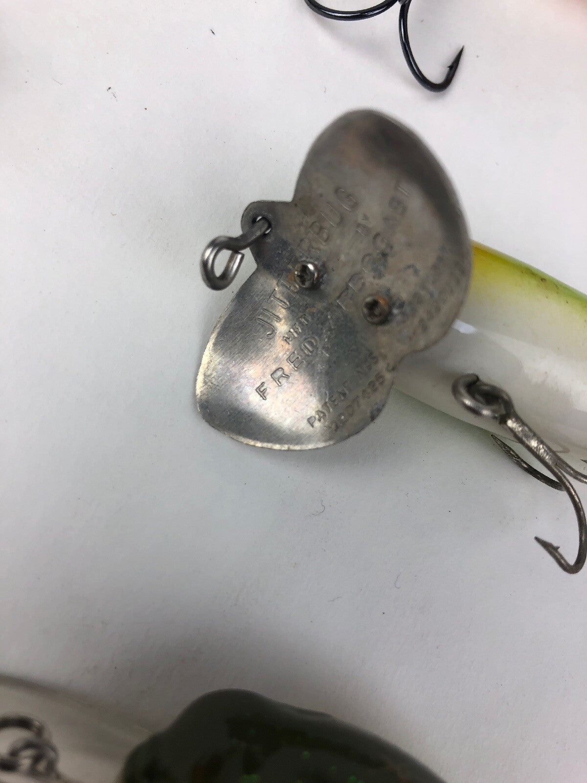 Heddon Tiny Torpedo Bullfrog 1 7/8-inch topwater lure with 10-piece fishing tackle bundle