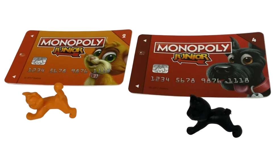 2017 Monopoly Junior Electronic Banking Replacement Little Hazel Cat Tokens