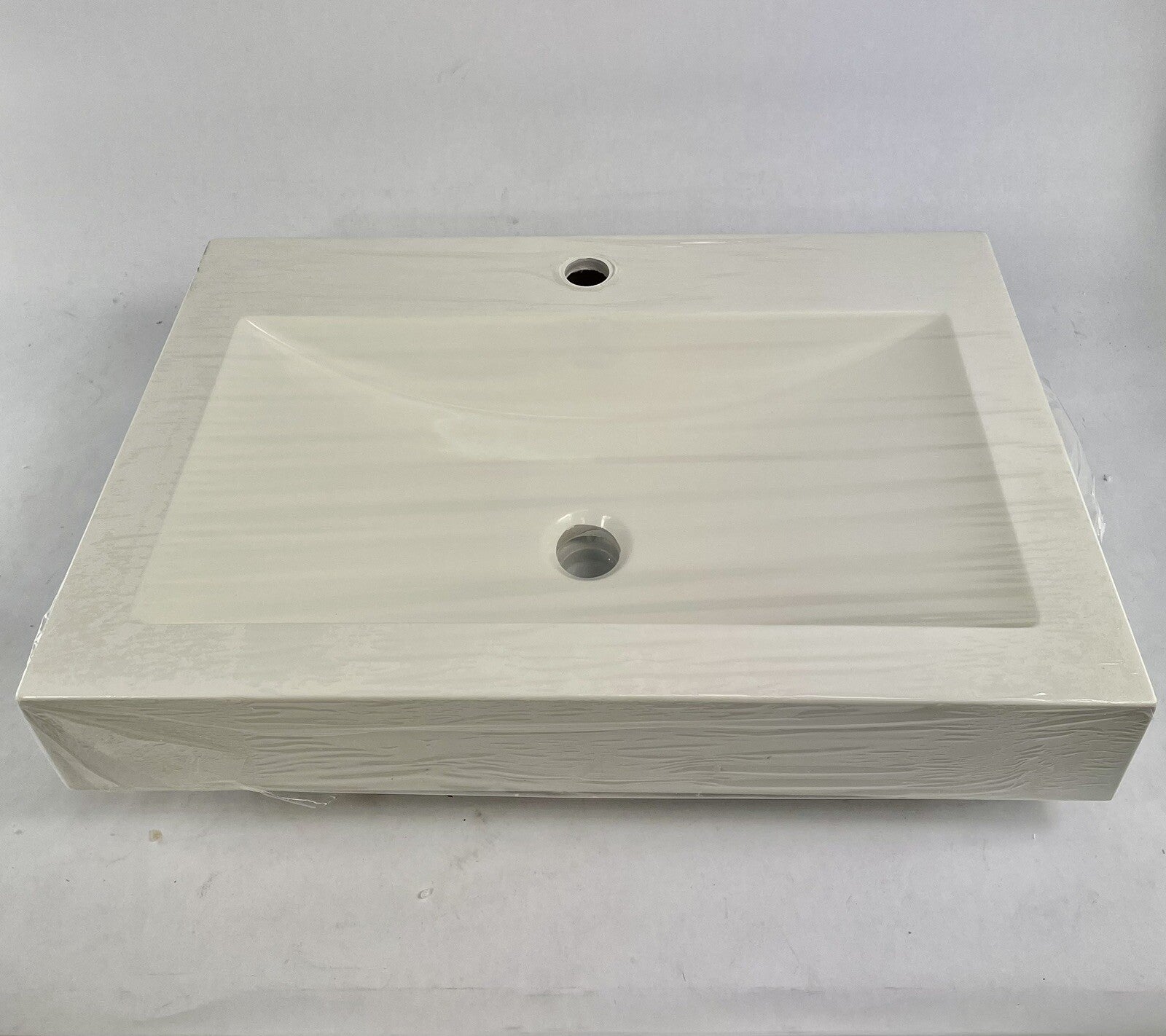 Neptune 24.75 x 17 inch white drop-in bathroom basin sink lavatory