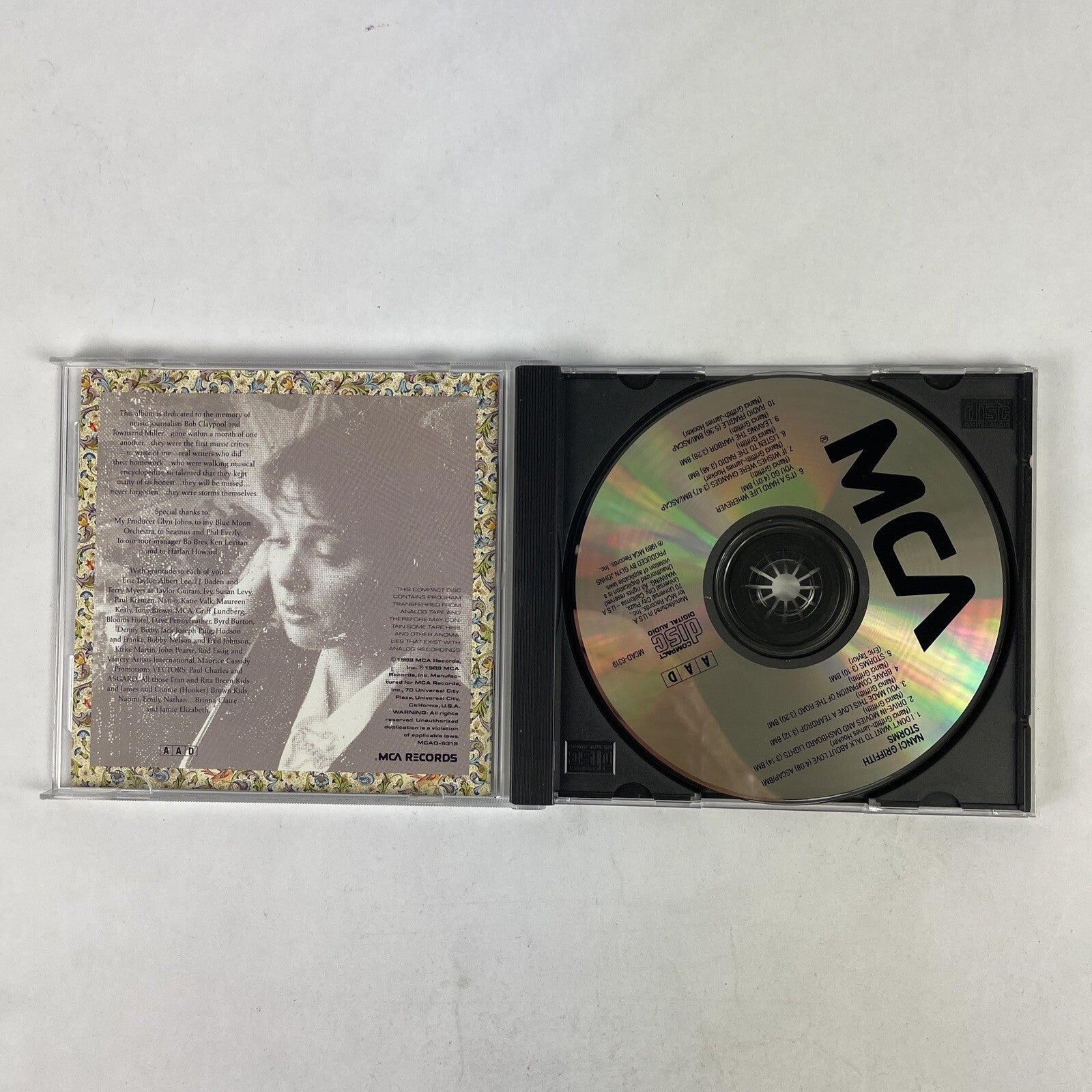 Nanci Griffith - Storms CD (1989)  #29 