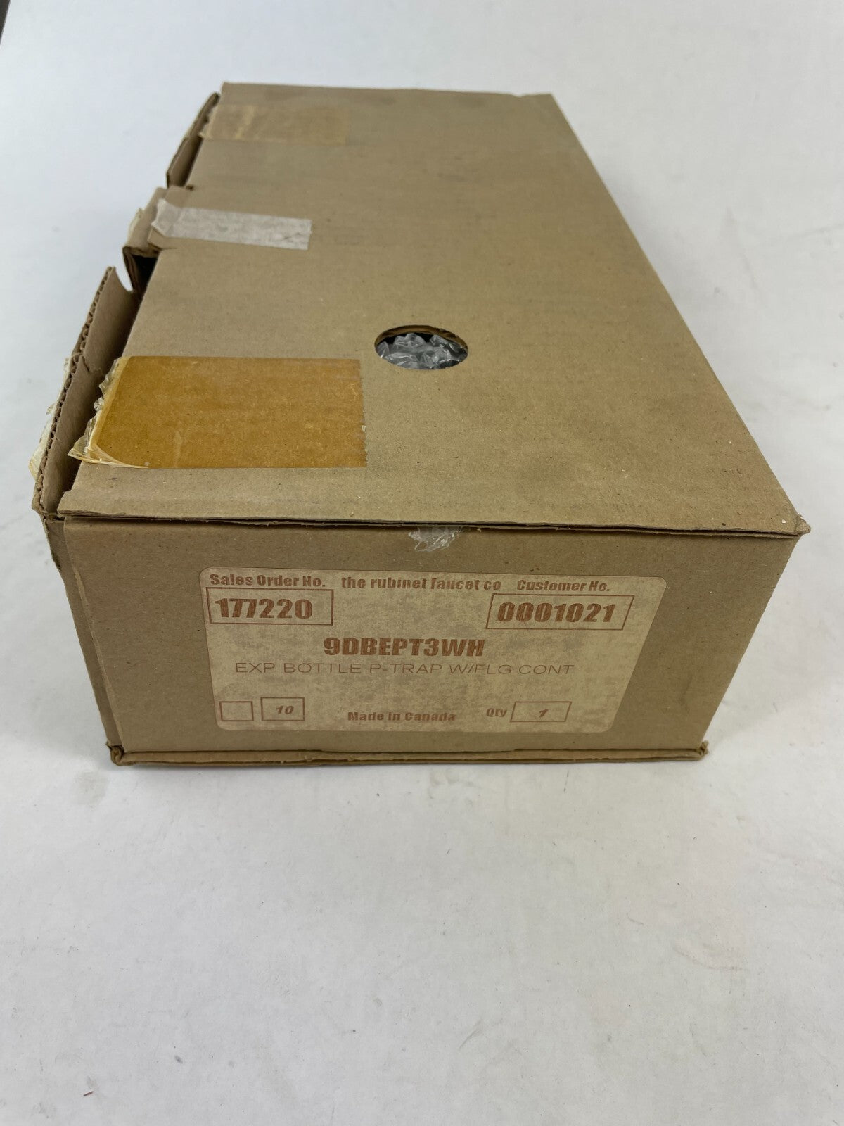 Rubinet 9DBEPT3WH Essentials-Exp Bottle P-Trap Wflg Cont