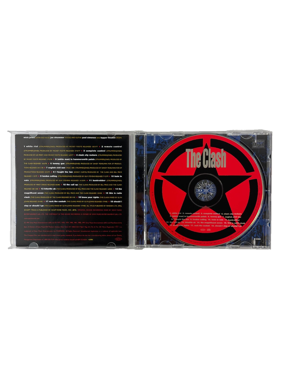 The Clash The Singles White Riot Remote Control Tommy Gun English Civil WarCD#37