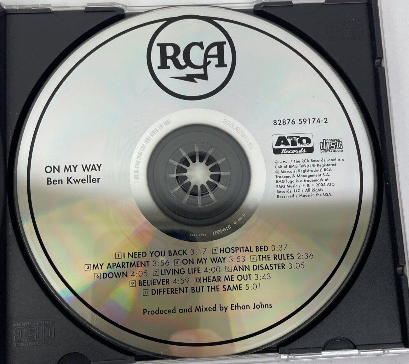 Ben Kweller - On My Way Digital Audio CD ( 2004 ATO Records) -JK