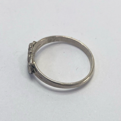 Dainty Native American Minimalist Wild Rose 925 Sterling Silver Ring Size 5.25