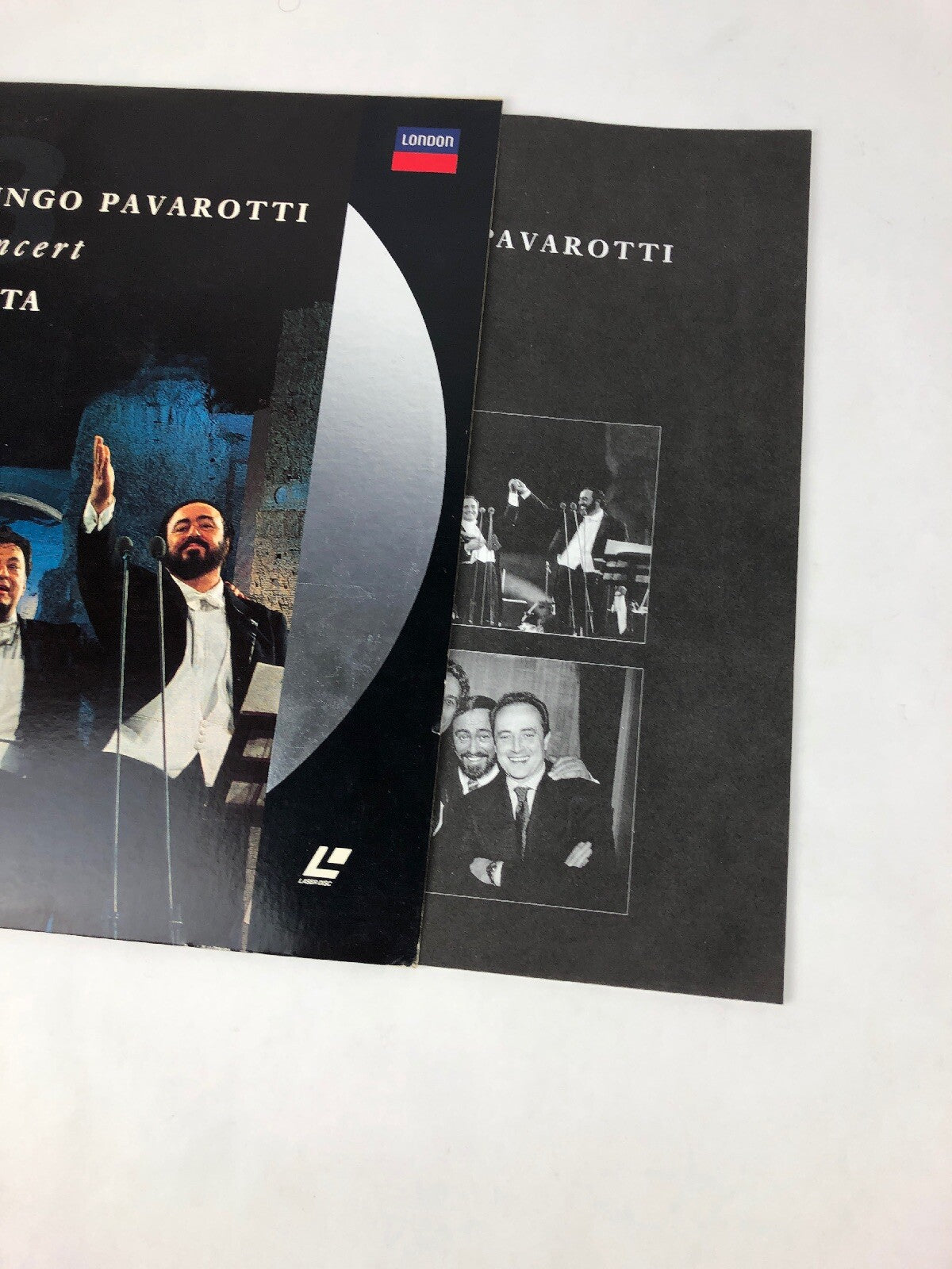 Laserdisc Carreras Domingo Pavarotti In Concert ZUBIN MEHTA Terme di Caracalla