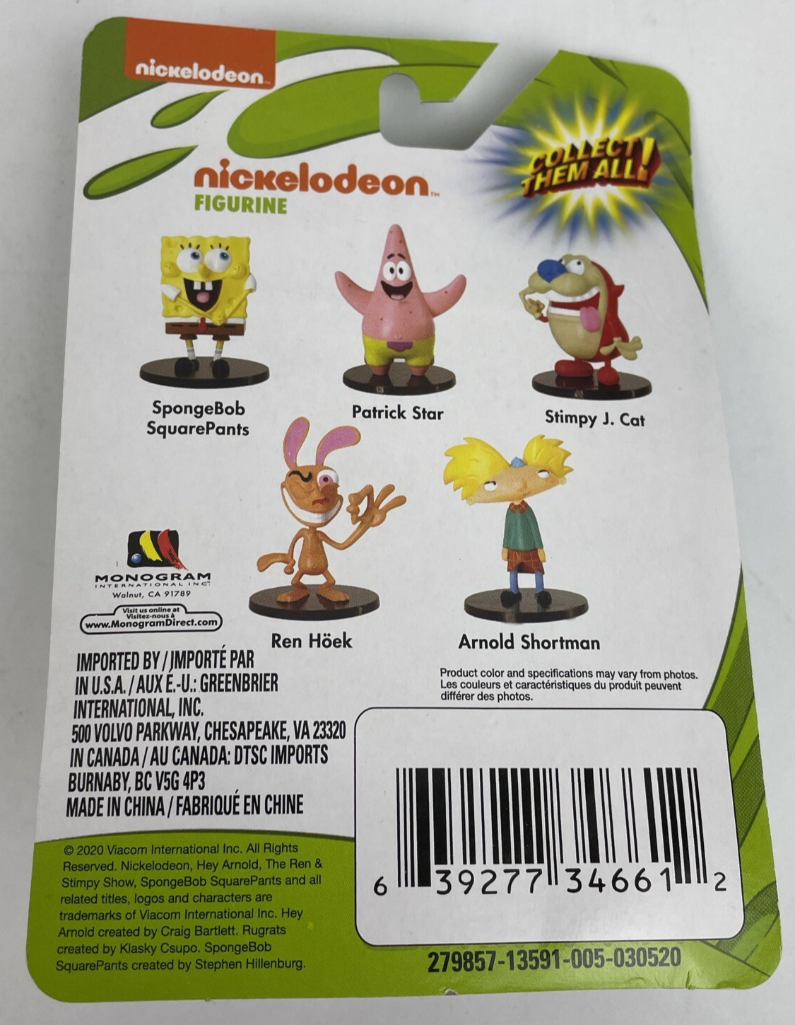 Nickelodeon SpongeBob SquarePants Figurine Cake Topper Action Figure
