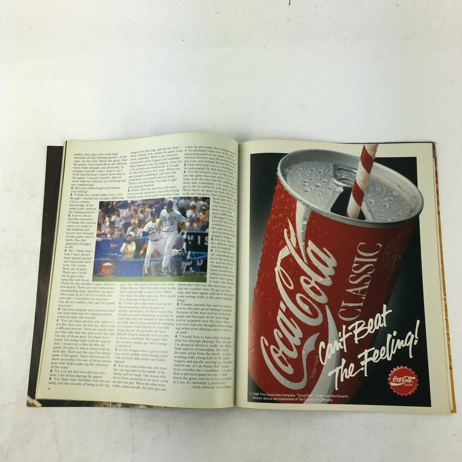 June 1989 Dodgers Magazine The Jackie Robinson Story Lights Camera Playball