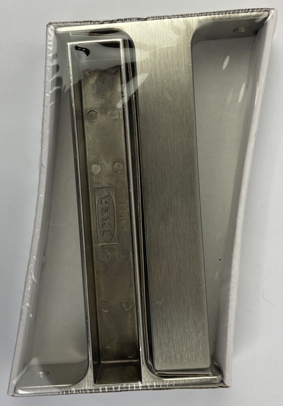 IKEA Ekby Bjarnum 7-1/2" Aluminum Shelf Brackets 22749 - Brand New