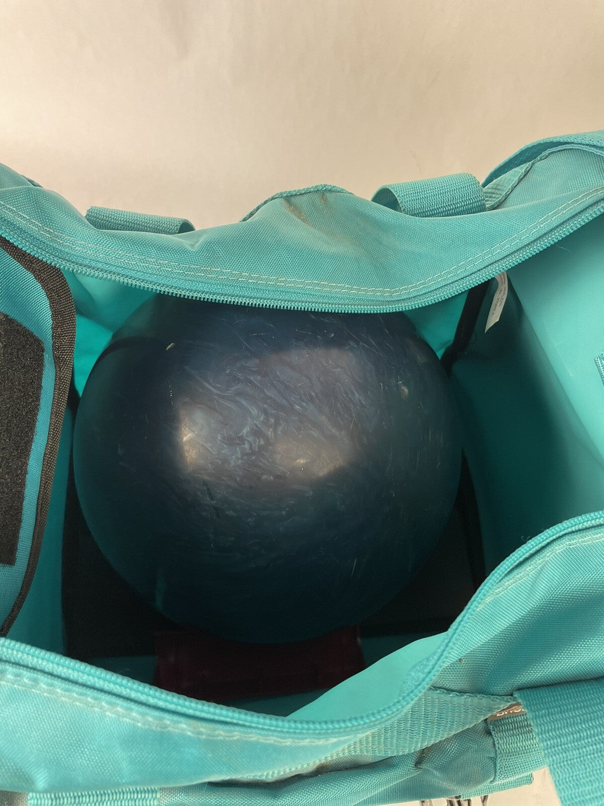 Vintage Bonanza 300 12 LB 4 oz Pound Bowling Ball Blue Free Shipping  with Bag