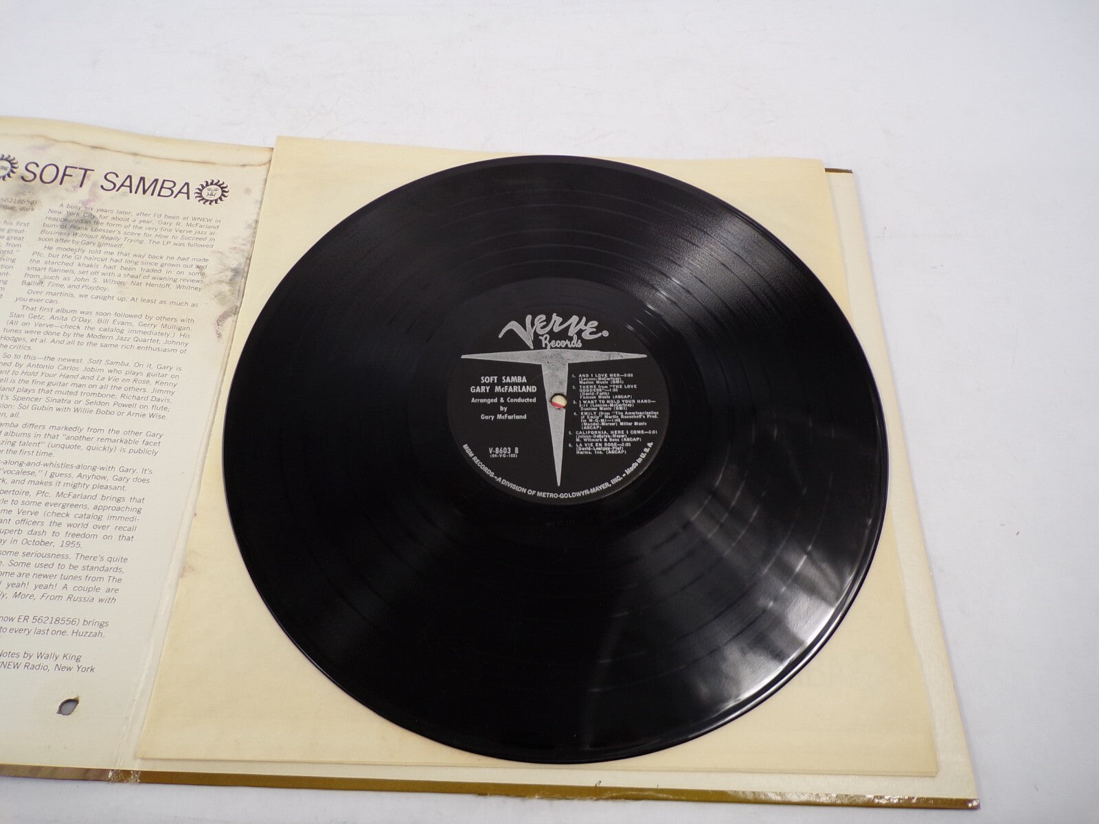 Gary McFarland Soft Samba Ringo The Good Life Soft Samba Vinyl Record