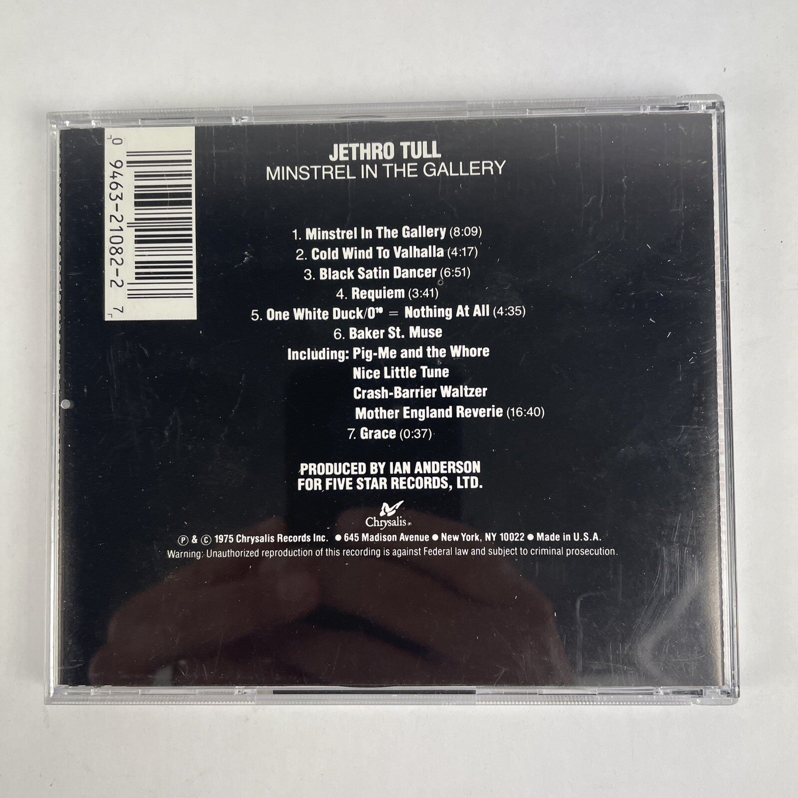 Jethro Tull Minstrel In The Gallery CD 1975   #16
