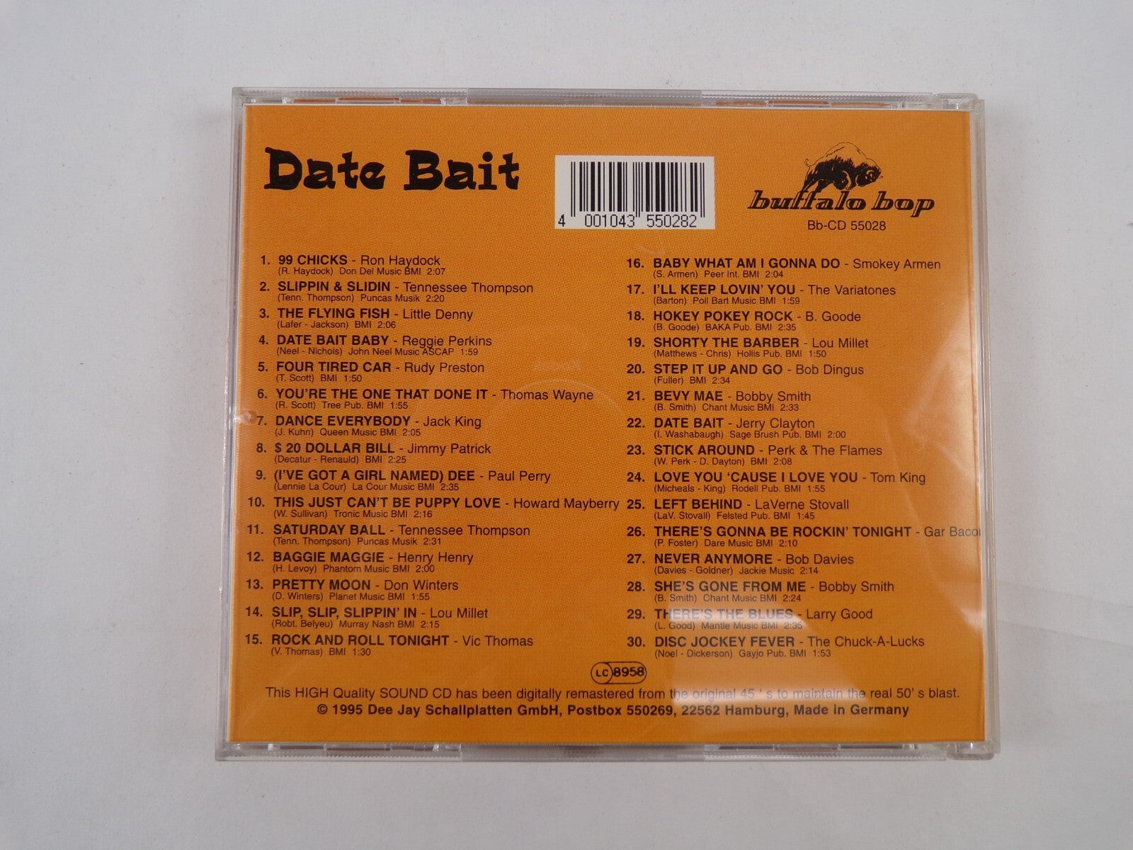 Date Bait Buffalo Bop There's Gonna Be Rockin Tonight CD #18