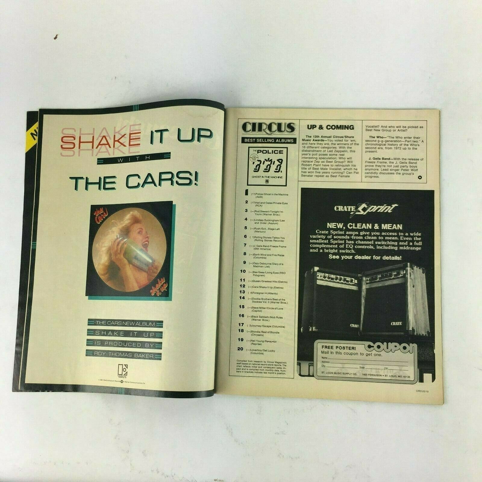 January 31,1982 Circus Magazine Genesis Queen Adam & The Ants The Who Devo Go-Go