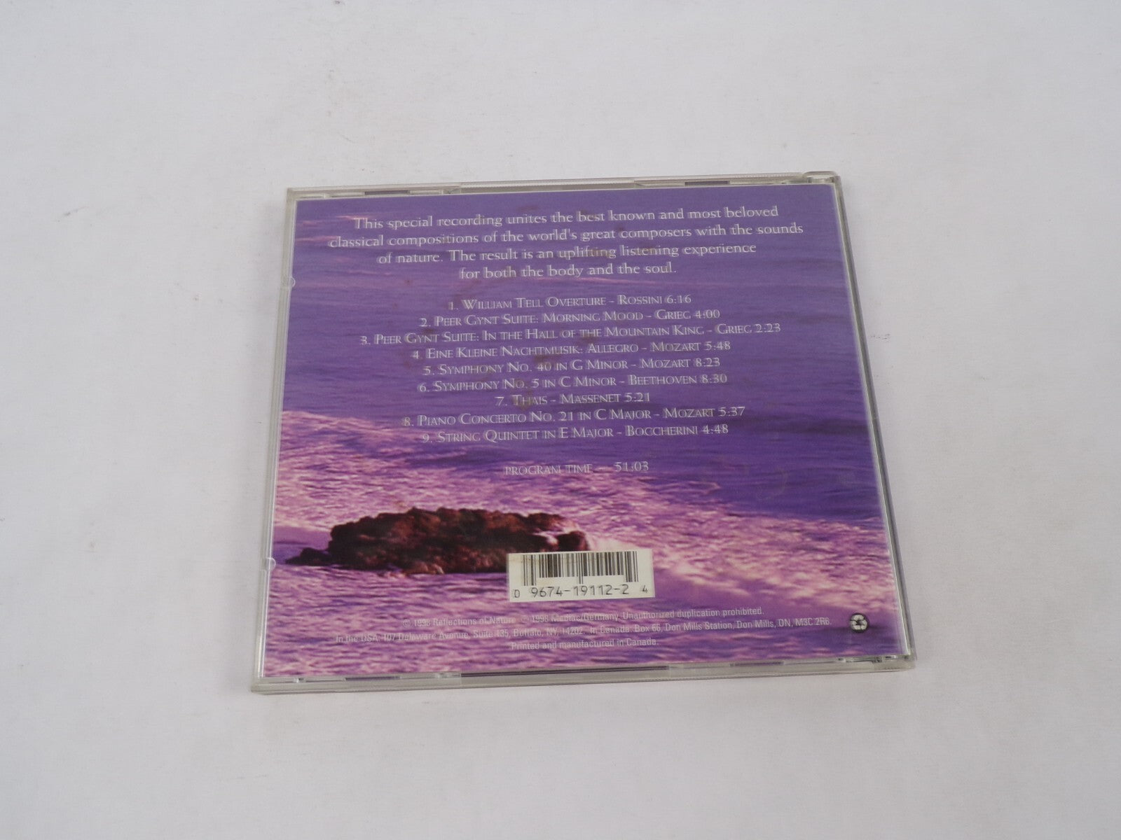 Reflections Of Nature Favorite Classics In Harmony With The Sea William CCD#71
