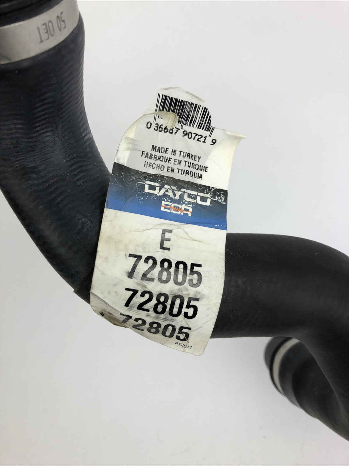 Dayco 72805 molded radiator and by-pass hose with knitted reinforcement