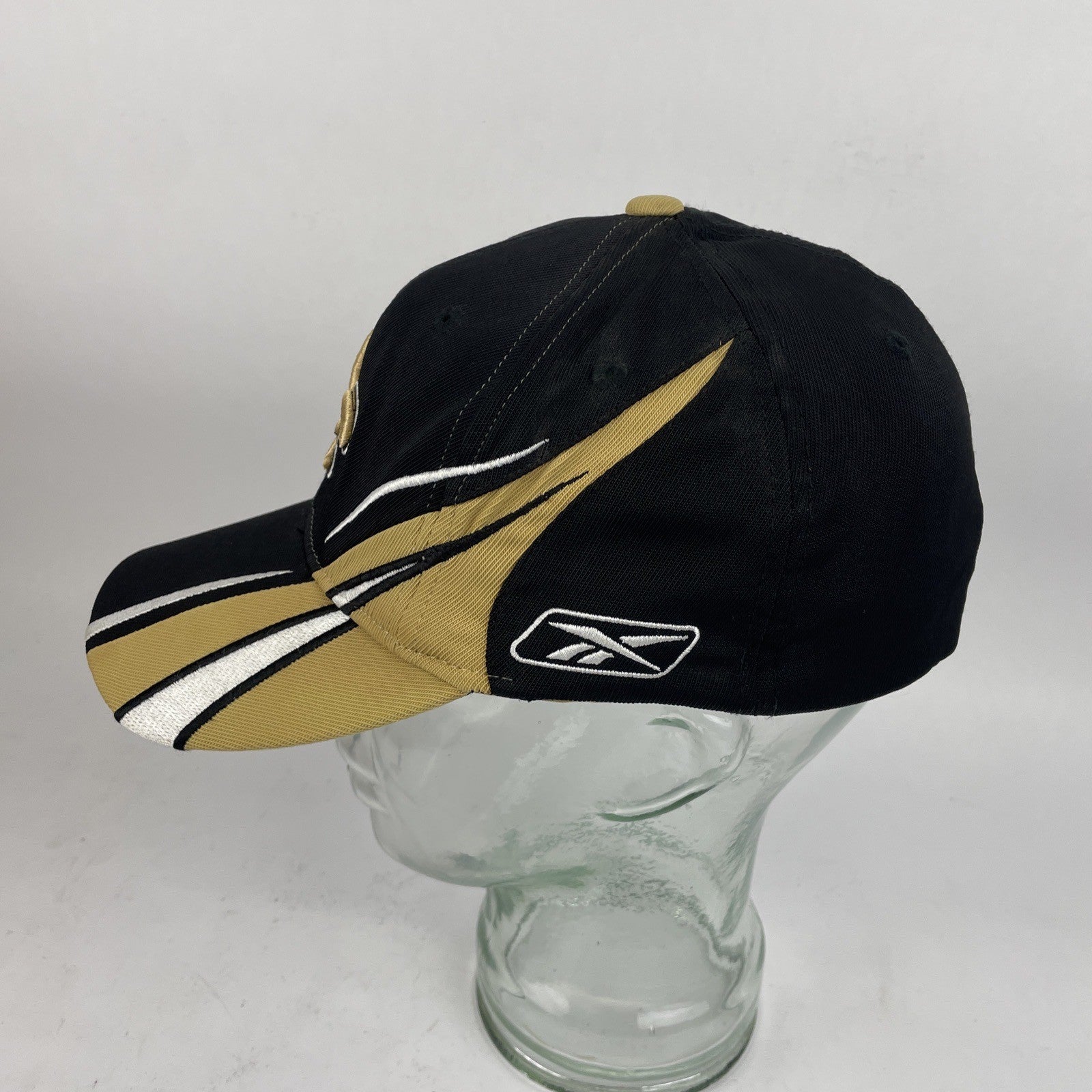 NFL New Orleans Saints Adult RBK Reebok Curve Brim Flex Cap Hat OSFA