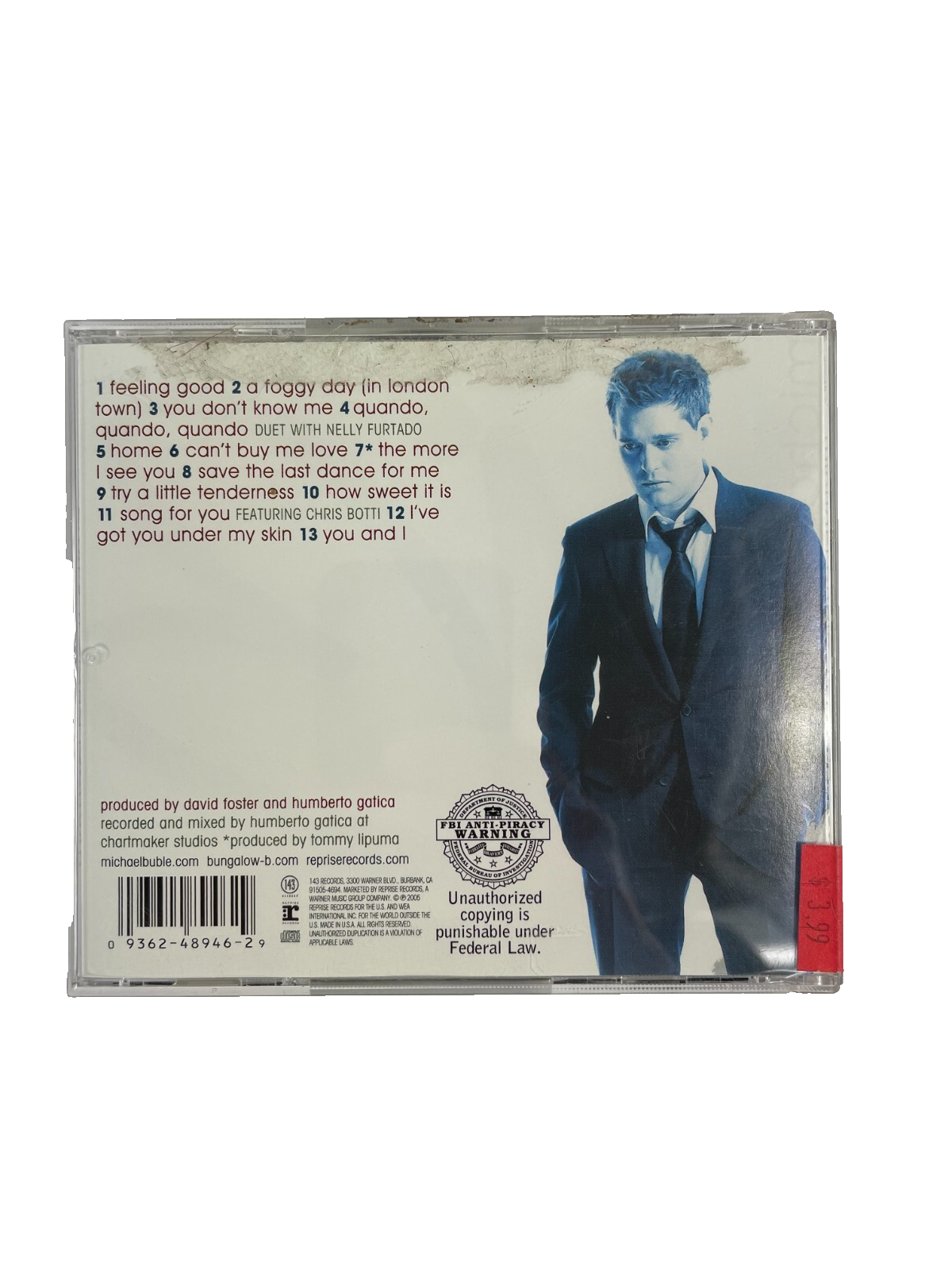 Michael Buble Its Time Feeling Good A Foggy Day (In London Town) You Don't CD#14