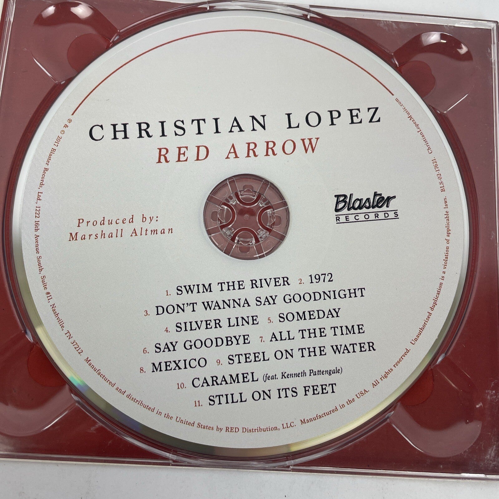 Red Arrow by Christian Lopez ( Digital Audio CD, 2017 ) Blaster Records - Signed