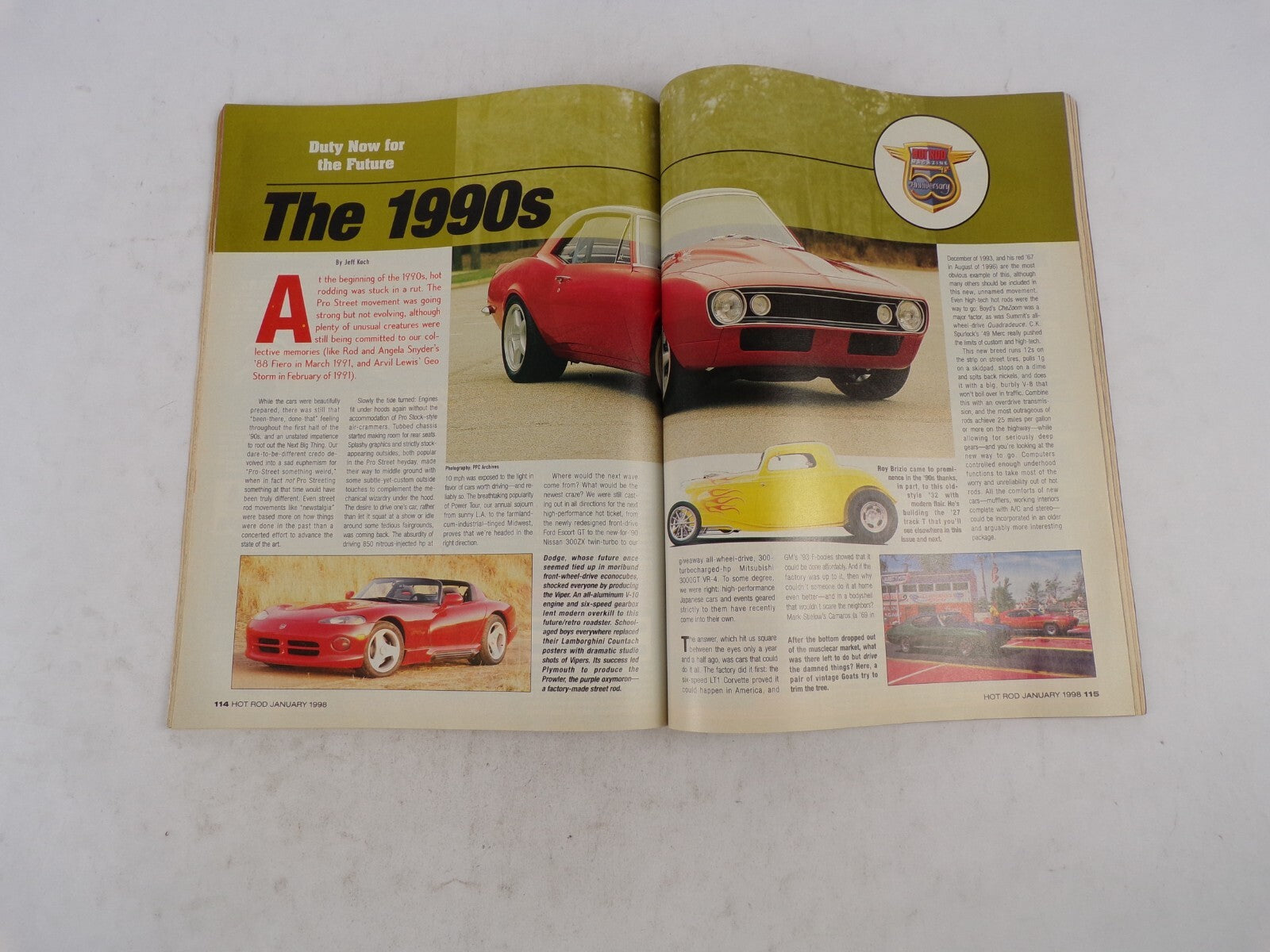 January 1998 Hot Rod Our Biggest Issue Ever! 50 Years Of Hot Rod History Decade