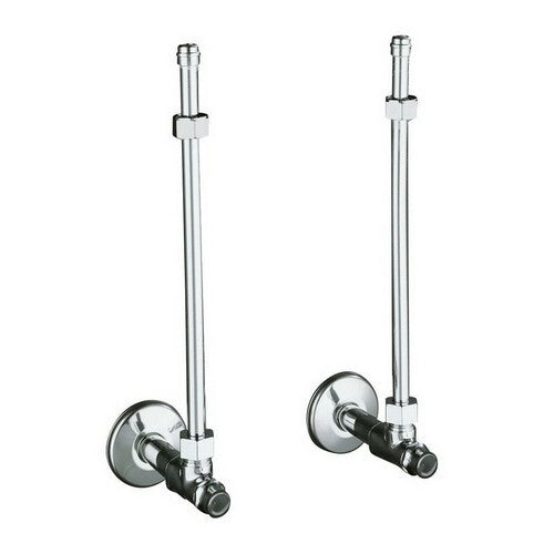 Kohler 7607-CP angle supply stops pair chrome 3/8 NPT loose key