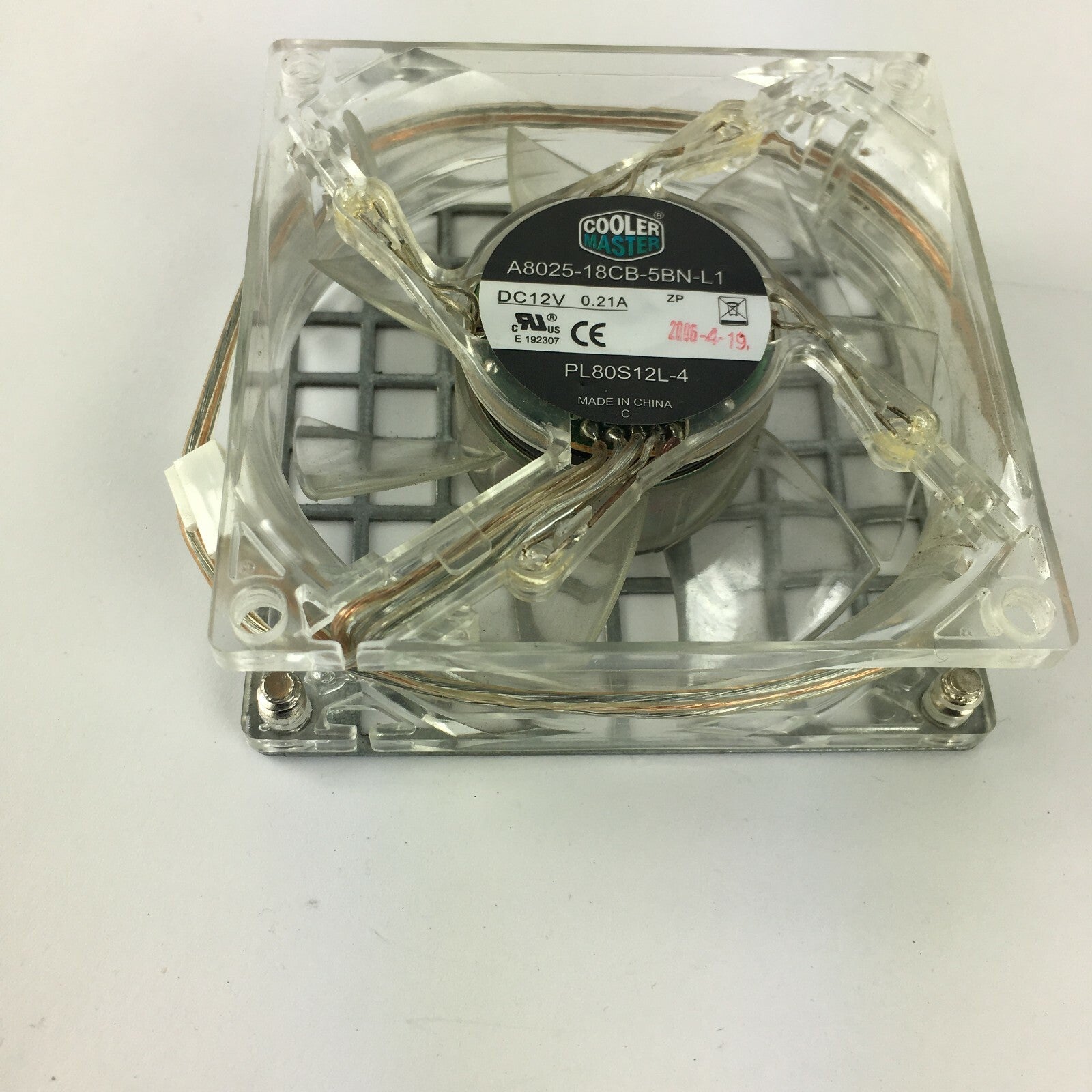 Cool Master A8025-18CB-5BN-L1 DC 12V 0.21A PL80S12L-4