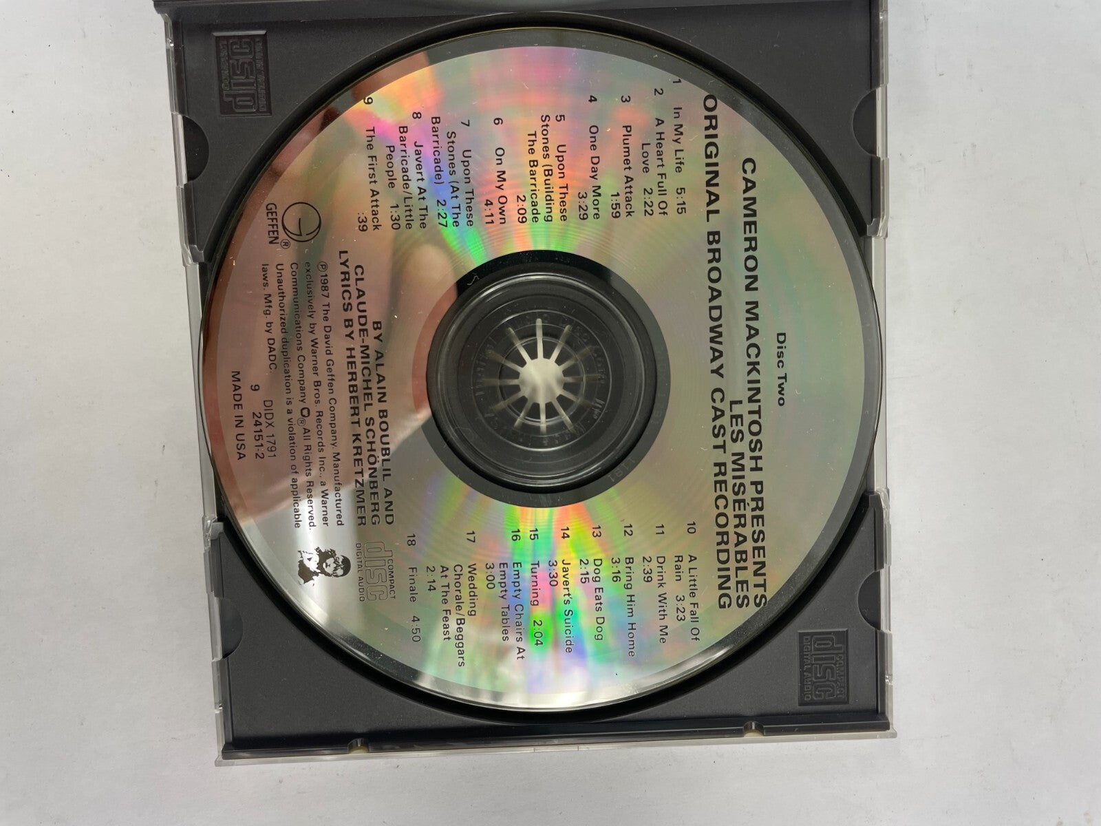 Les Miserables Overture Work  CD#72